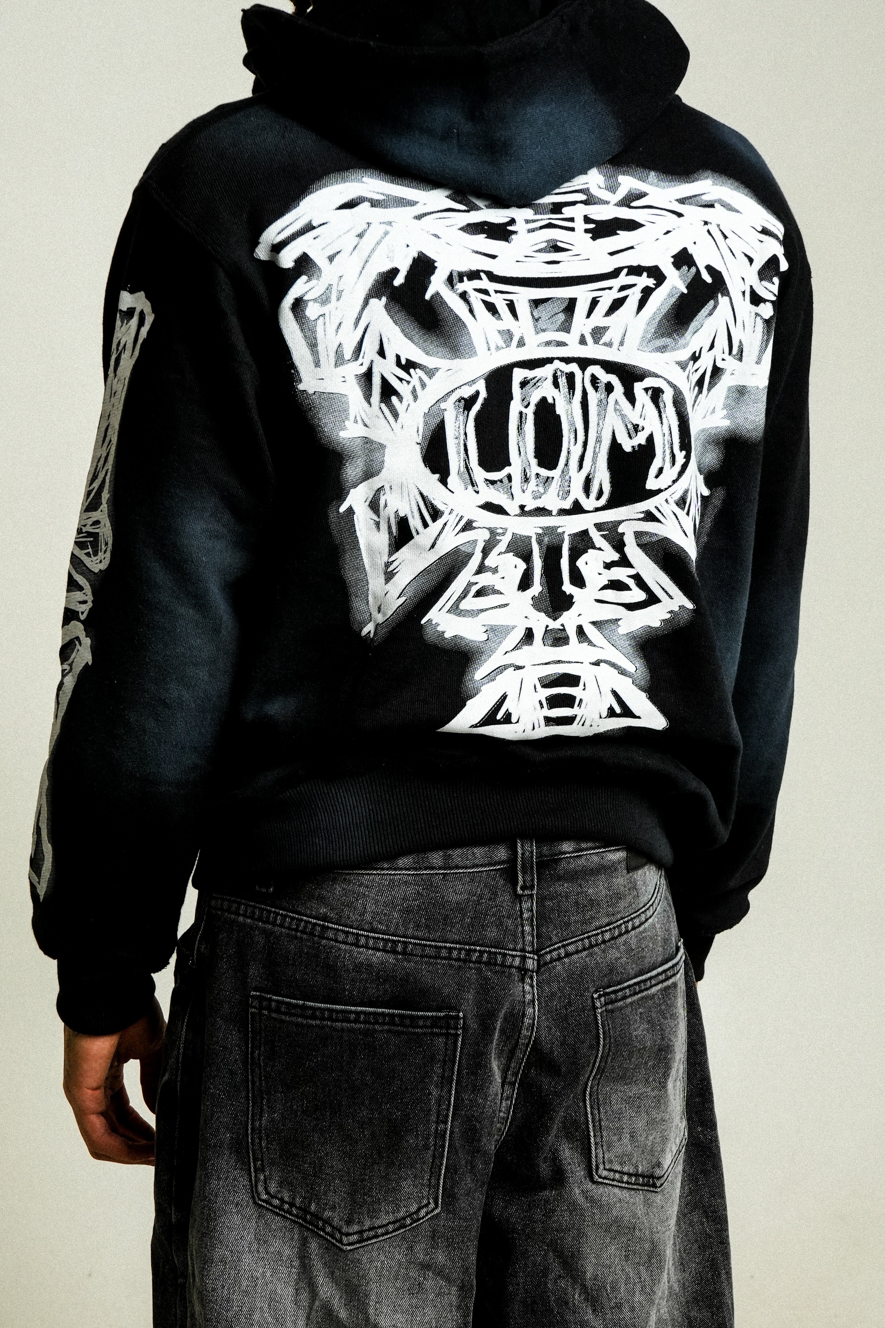 “Bone” Hoodie - Black