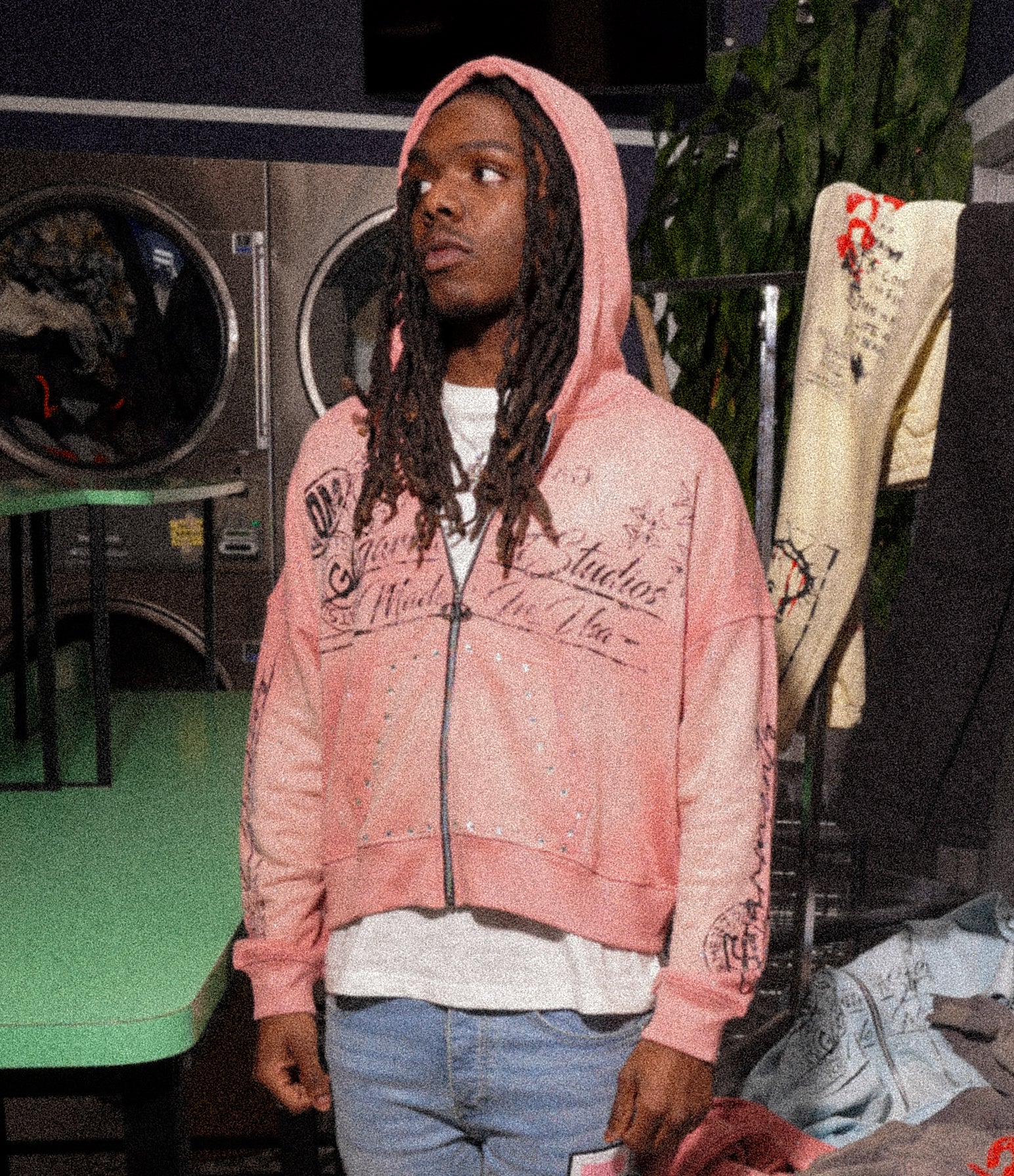“Garment Studios” Hoodie - Soft Pink