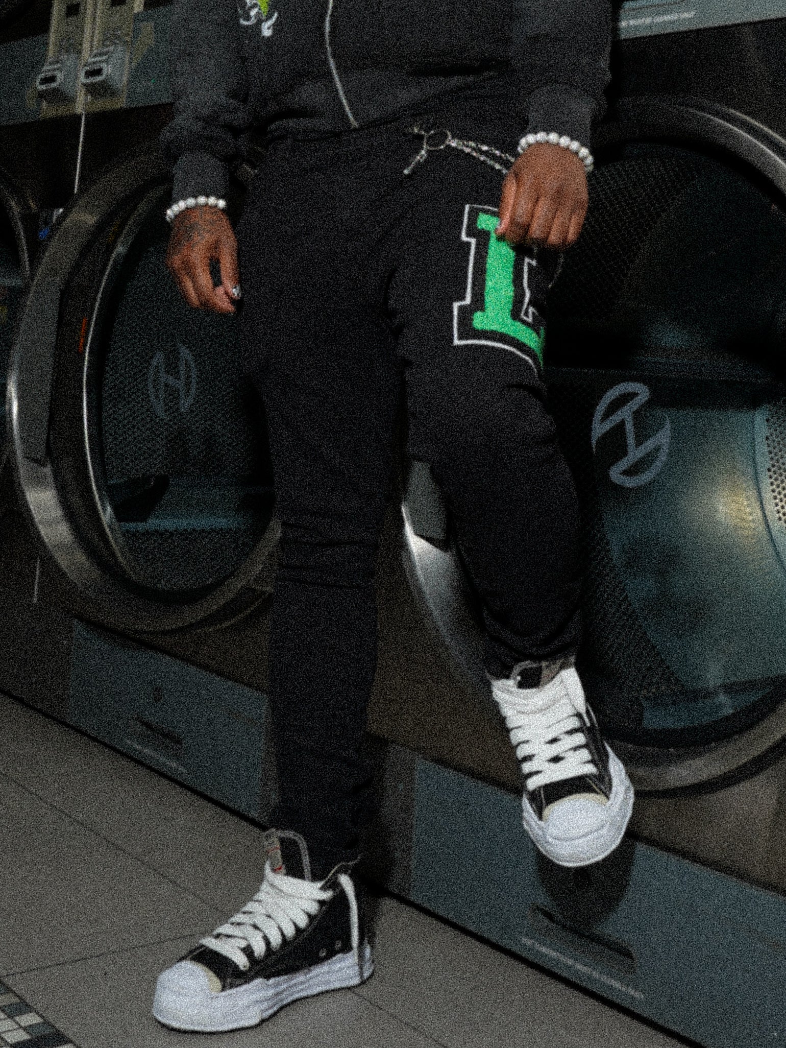 Varsity Jeans - Slime Green