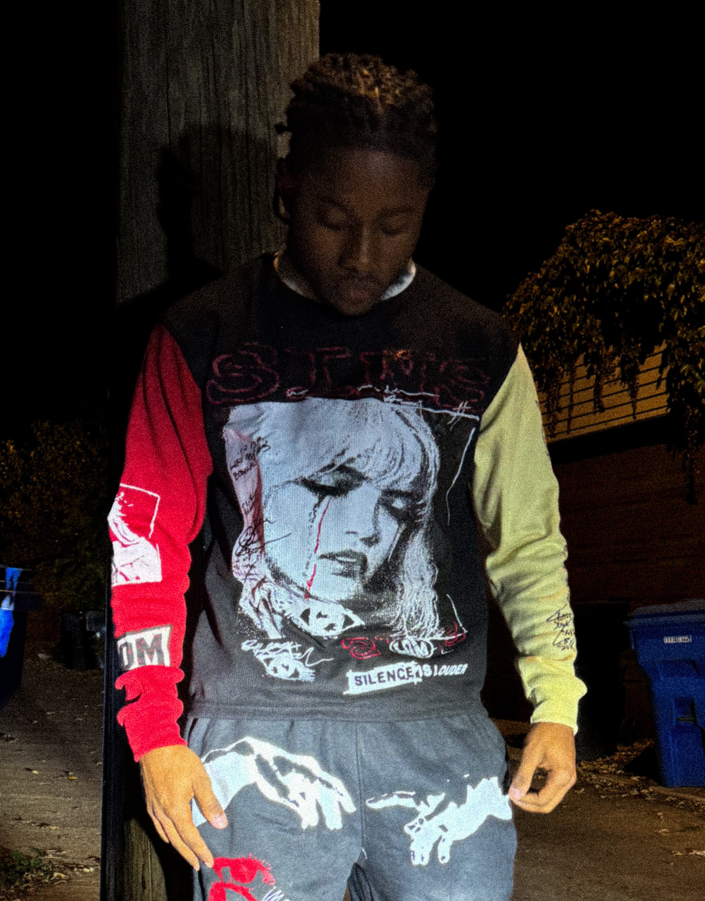 “No Sins” Thermal Shirt - Black