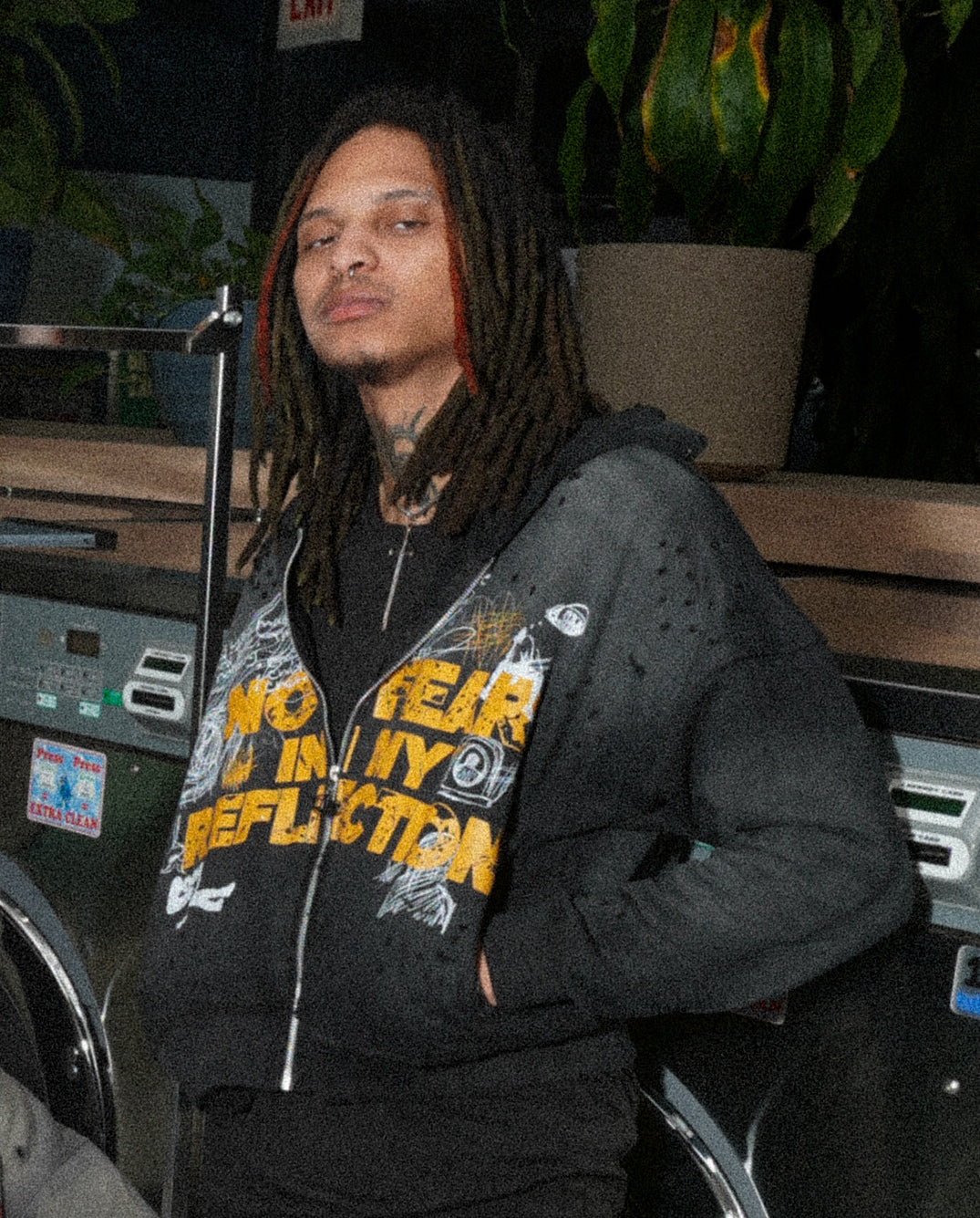 “No Fear” Hoodie - Orange