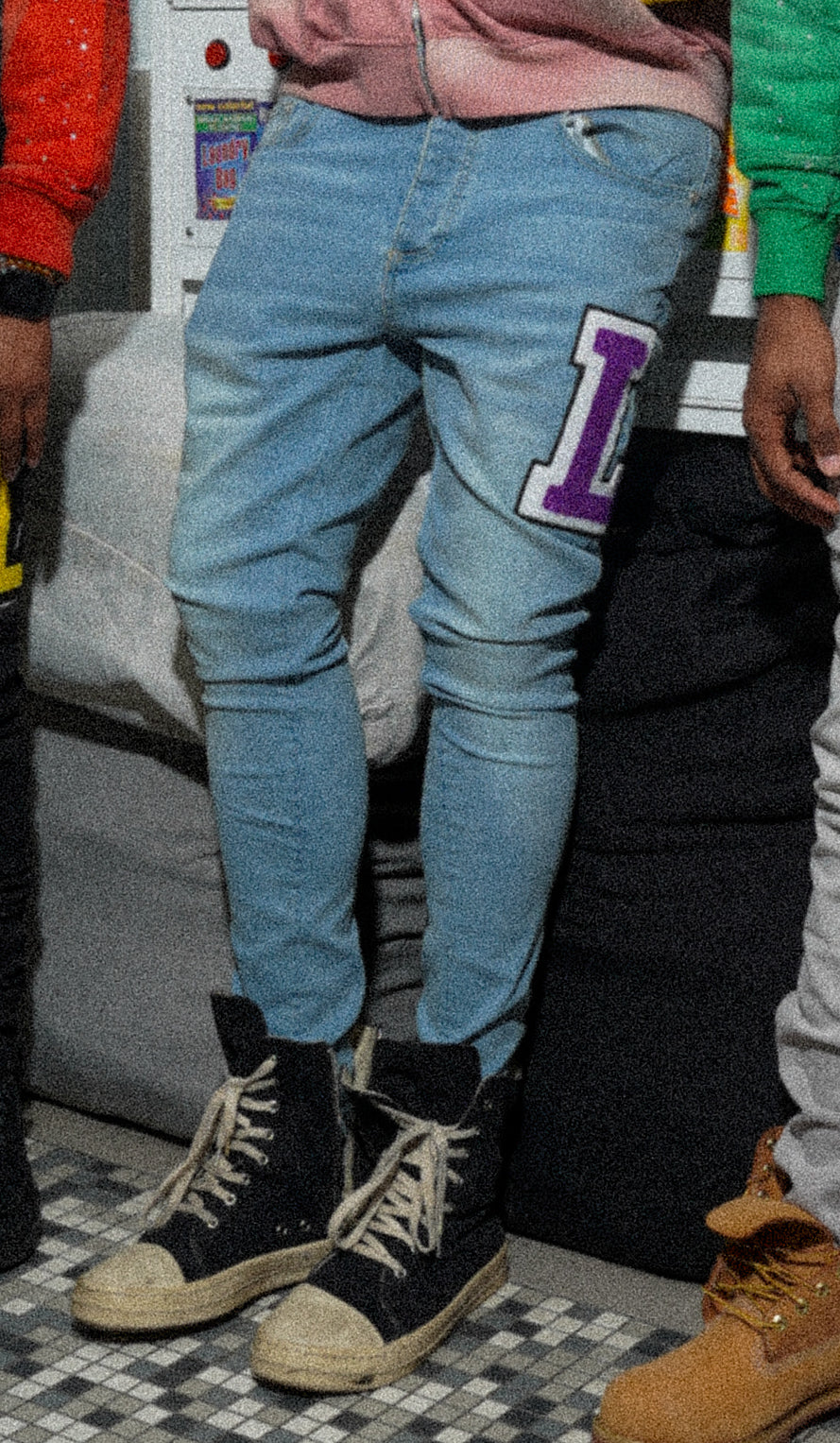 Varsity Jeans - Purple