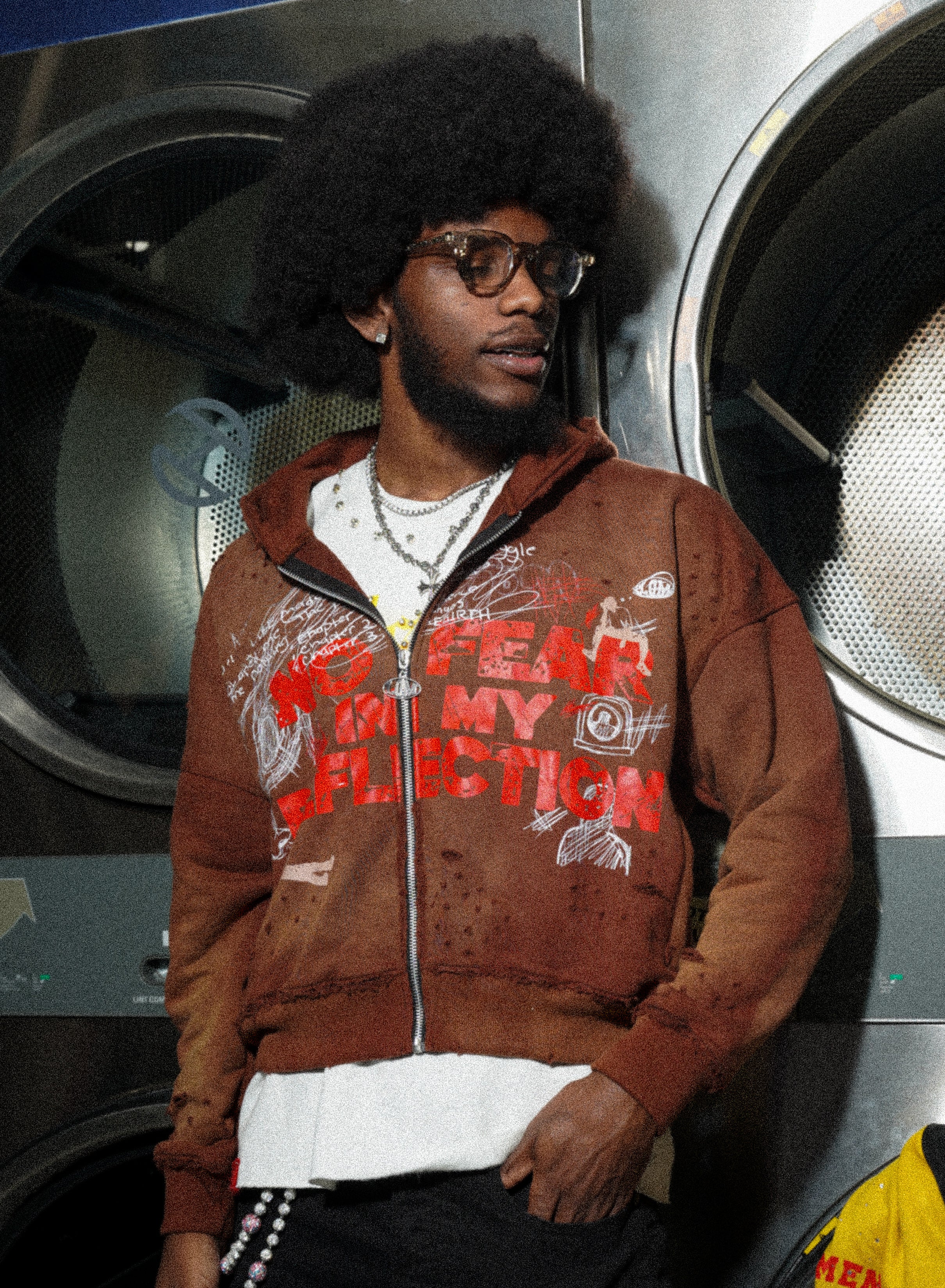 “No Fear” Hoodie - Mocha