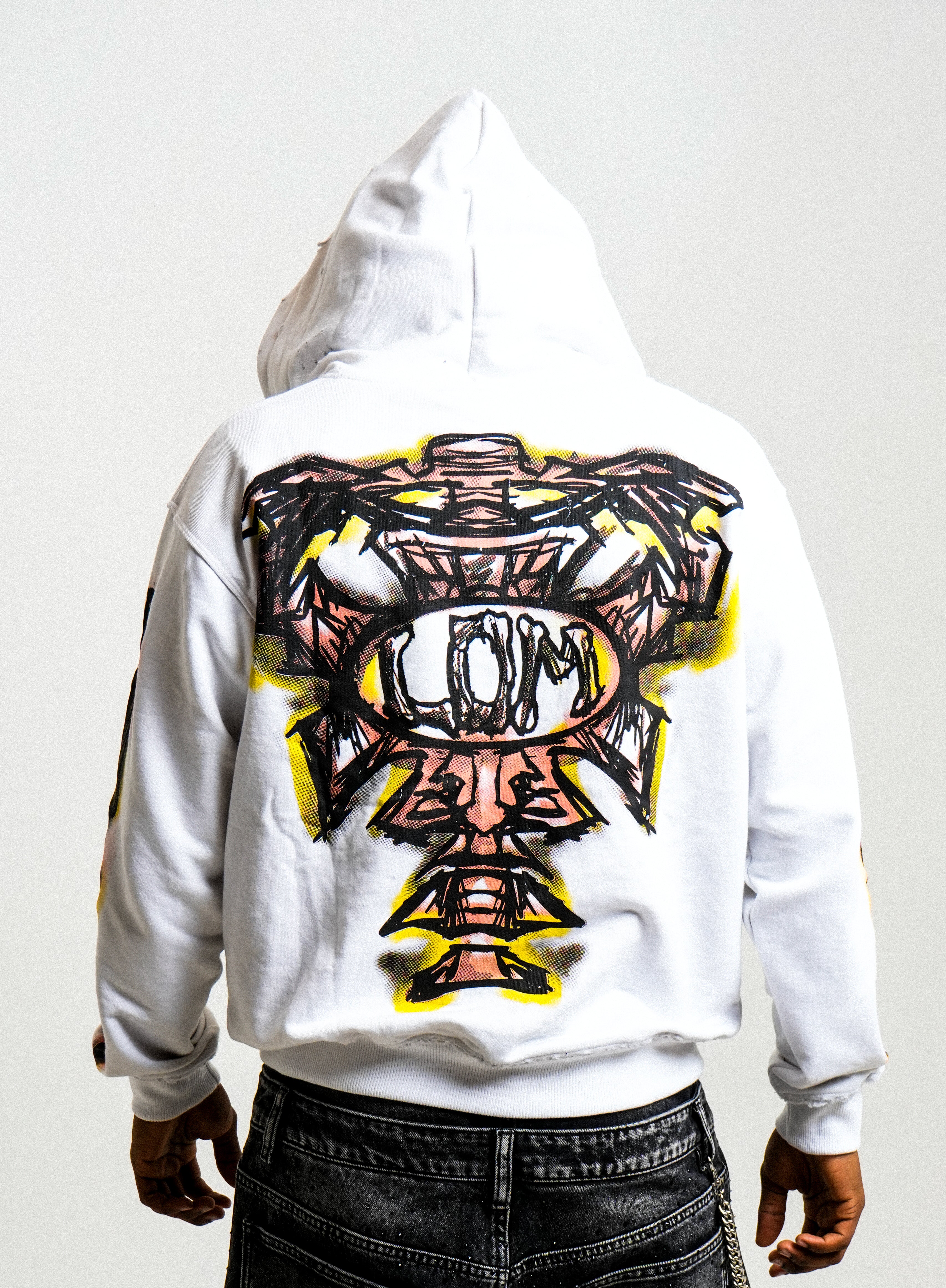 “Bone” Hoodie - White